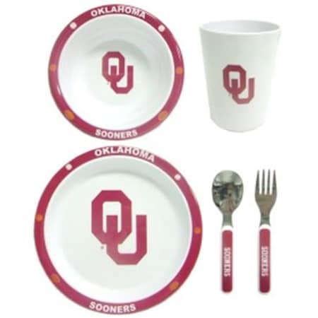 Caseys Oklahoma Sooners 5 Piece Children's Dinner Set 9413143205